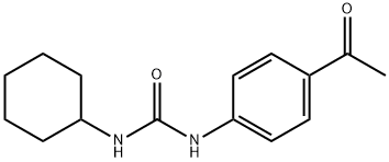 N-(4-acetylphenyl)-N'-cyclohexylurea Structure