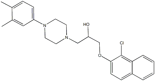501104-10-5 1-[(1-chloro-2-naphthyl)oxy]-3-[4-(3,4-dimethylphenyl)piperazin-1-yl]propan-2-ol