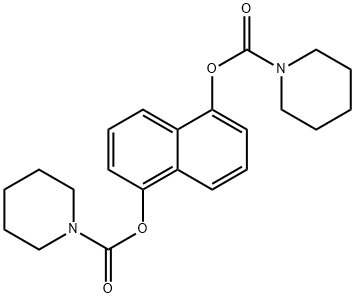 5-[(piperidin-1-ylcarbonyl)oxy]-1-naphthyl piperidine-1-carboxylate Structure