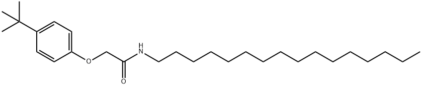 2-(4-tert-butylphenoxy)-N-hexadecylacetamide 结构式