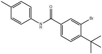 3-bromo-4-tert-butyl-N-(4-methylphenyl)benzamide Structure