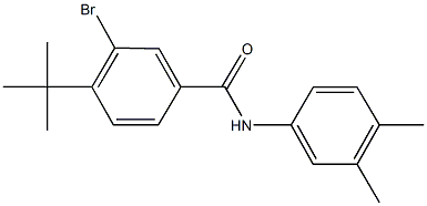 3-bromo-4-tert-butyl-N-(3,4-dimethylphenyl)benzamide 结构式
