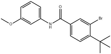 3-bromo-4-tert-butyl-N-(3-methoxyphenyl)benzamide,501107-55-7,结构式
