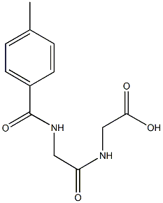 ({[(4-methylbenzoyl)amino]acetyl}amino)acetic acid Struktur