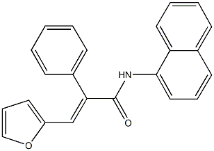3-(2-furyl)-N-(1-naphthyl)-2-phenylacrylamide Structure