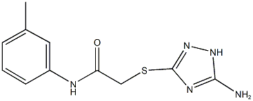 502465-66-9 2-[(5-amino-1H-1,2,4-triazol-3-yl)sulfanyl]-N-(3-methylphenyl)acetamide