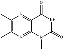 1,6,7-trimethyl-2,4(1H,3H)-pteridinedione,50256-21-8,结构式
