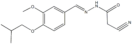 502711-63-9 2-cyano-N'-(4-isobutoxy-3-methoxybenzylidene)acetohydrazide