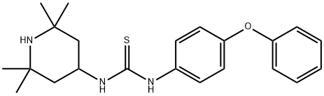 N-(4-phenoxyphenyl)-N'-(2,2,6,6-tetramethyl-4-piperidinyl)thiourea,502987-39-5,结构式