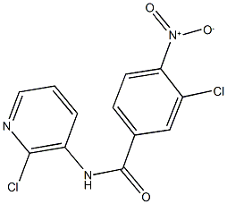 3-chloro-N-(2-chloro-3-pyridinyl)-4-nitrobenzamide Structure