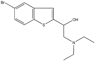 1-(5-bromo-1-benzothien-2-yl)-2-(diethylamino)ethanol Structure