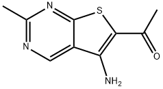 1-(5-amino-2-methylthieno[2,3-d]pyrimidin-6-yl)ethanone Struktur