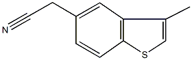 2-(3-甲基-1-苯并噻吩-5-基)乙腈, 503424-79-1, 结构式