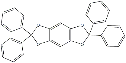 2,2,6,6-tetraphenyl[1,3]dioxolo[4,5-f][1,3]benzodioxole 结构式