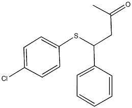 4-[(4-chlorophenyl)sulfanyl]-4-phenyl-2-butanone 结构式