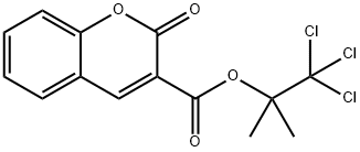2,2,2-trichloro-1,1-dimethylethyl 2-oxo-2H-chromene-3-carboxylate Structure