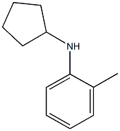 N-cyclopentyl-2-methylaniline Struktur