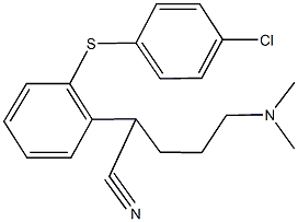 503427-42-7 2-{2-[(4-chlorophenyl)sulfanyl]phenyl}-5-(dimethylamino)pentanenitrile