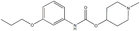 1-methyl-4-piperidinyl 3-propoxyphenylcarbamate Structure