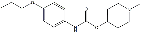 1-methyl-4-piperidinyl 4-propoxyphenylcarbamate Structure