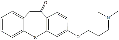 7-[3-(dimethylamino)propoxy]dibenzo[b,f]thiepin-10(11H)-one Struktur