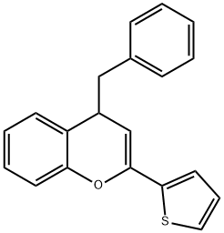 4-benzyl-2-(2-thienyl)-4H-chromene 结构式