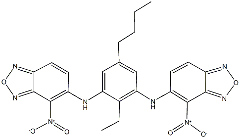 503428-23-7 5-[5-butyl-2-ethyl-3-({4-nitro-2,1,3-benzoxadiazol-5-yl}amino)anilino]-4-nitro-2,1,3-benzoxadiazole