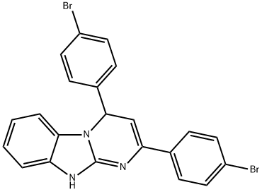 2,4-bis(4-bromophenyl)-1,4-dihydropyrimido[1,2-a]benzimidazole 结构式