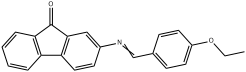 2-[(4-ethoxybenzylidene)amino]-9H-fluoren-9-one 结构式