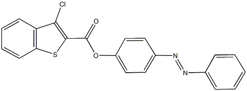 4-(2-phenyldiazenyl)phenyl 3-chloro-1-benzothiophene-2-carboxylate 结构式
