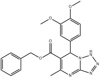 benzyl 7-(3,4-dimethoxyphenyl)-5-methyl-4,7-dihydrotetraazolo[1,5-a]pyrimidine-6-carboxylate Structure