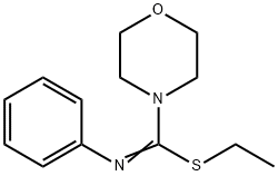 ethyl N-phenyl-4-morpholinecarbimidothioate Structure