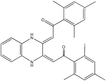 1-mesityl-2-[3-(2-mesityl-2-oxoethylidene)-1,4-dihydro-2-quinoxalinylidene]ethanone,503534-03-0,结构式
