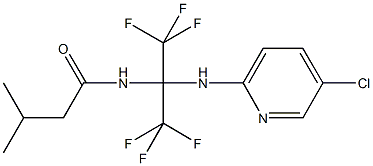 N-[1-[(5-chloro-2-pyridinyl)amino]-2,2,2-trifluoro-1-(trifluoromethyl)ethyl]-3-methylbutanamide 结构式