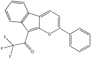 2,2,2-trifluoro-1-(2-phenylindeno[2,1-b]pyran-9-yl)ethanone,503559-16-8,结构式