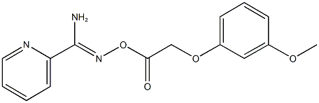 503561-77-1 N'-{[2-(3-methoxyphenoxy)acetyl]oxy}-2-pyridinecarboximidamide