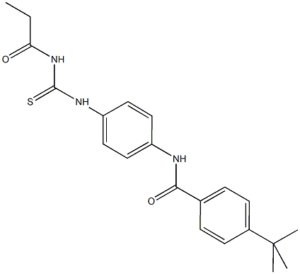 4-tert-butyl-N-(4-{[(propionylamino)carbothioyl]amino}phenyl)benzamide|
