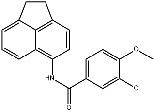 3-chloro-N-(1,2-dihydro-5-acenaphthylenyl)-4-methoxybenzamide,503563-74-4,结构式