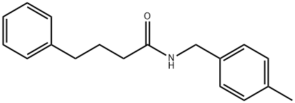 N-(4-methylbenzyl)-4-phenylbutanamide,503563-90-4,结构式