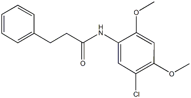 N-(5-chloro-2,4-dimethoxyphenyl)-3-phenylpropanamide Structure