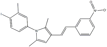 3-(2-{3-nitrophenyl}vinyl)-1-(4-iodo-3-methylphenyl)-2,5-dimethyl-1H-pyrrole,503564-42-9,结构式