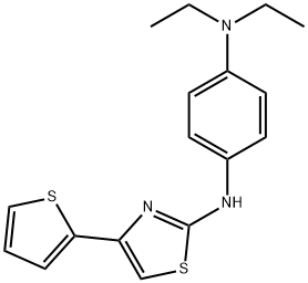 N-[4-(diethylamino)phenyl]-N-[4-(2-thienyl)-1,3-thiazol-2-yl]amine Struktur