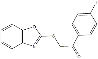 2-(1,3-benzoxazol-2-ylsulfanyl)-1-(4-iodophenyl)ethanone,503607-30-5,结构式