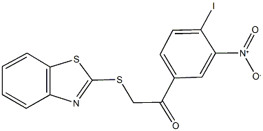 503607-35-0 2-(1,3-benzothiazol-2-ylsulfanyl)-1-{3-nitro-4-iodophenyl}ethanone