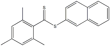 2-naphthyl 2,4,6-trimethylbenzenecarbodithioate Structure