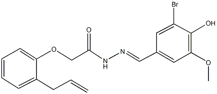 505061-65-4 2-(2-allylphenoxy)-N'-(3-bromo-4-hydroxy-5-methoxybenzylidene)acetohydrazide