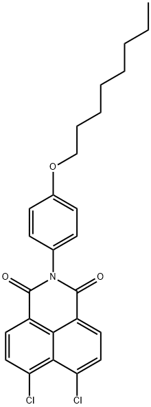 6,7-dichloro-2-[4-(octyloxy)phenyl]-1H-benzo[de]isoquinoline-1,3(2H)-dione Structure