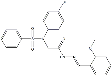 N-(4-bromophenyl)-N-{2-[2-(2-methoxybenzylidene)hydrazino]-2-oxoethyl}benzenesulfonamide|