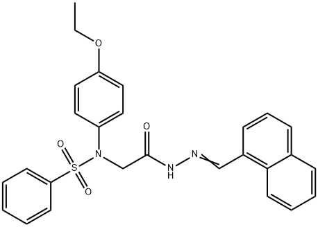 N-(4-ethoxyphenyl)-N-{2-[2-(1-naphthylmethylene)hydrazino]-2-oxoethyl}benzenesulfonamide Structure