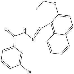3-bromo-N'-[(2-ethoxy-1-naphthyl)methylene]benzohydrazide Structure